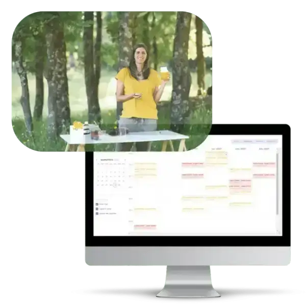 Benefit from an intuitive calendar in our booking software for naturopaths