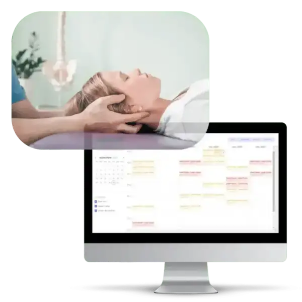 Benefit from an intuitive calendar in our booking software for osteopaths