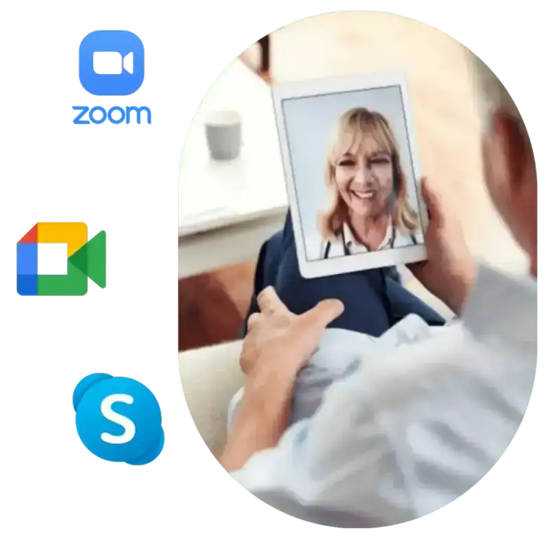 Offer in-office or video consultations