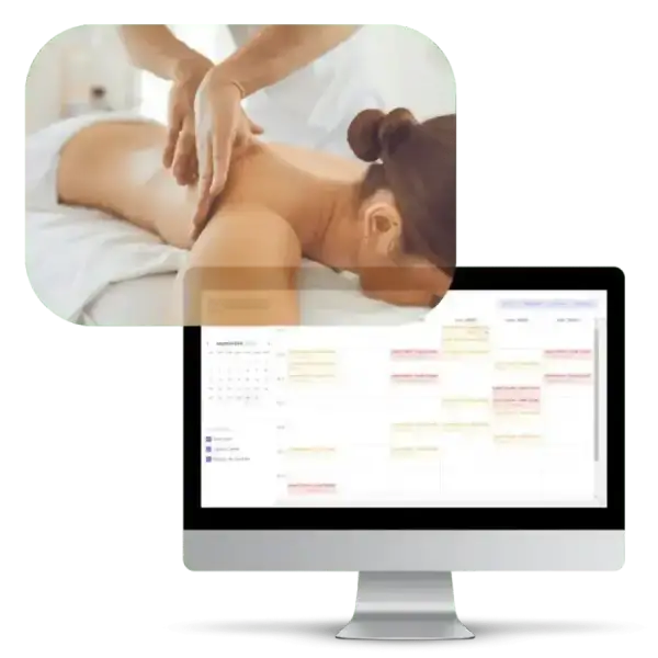 Benefit from an intuitive calendar in our massage studio software