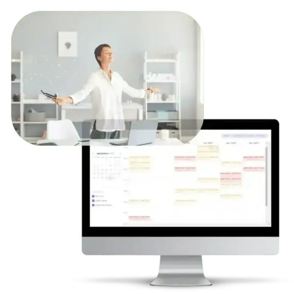 Benefit from an intuitive calendar in our booking software for sophrologists