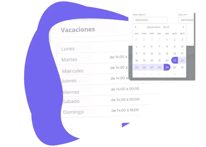 Presentacion del modulo de vacaciones en reservatoo
